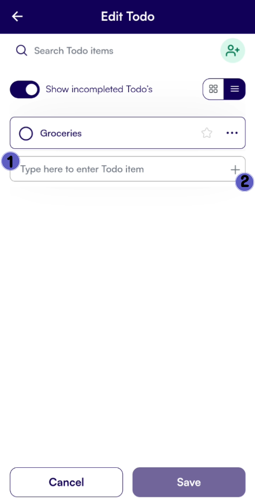Add List Items