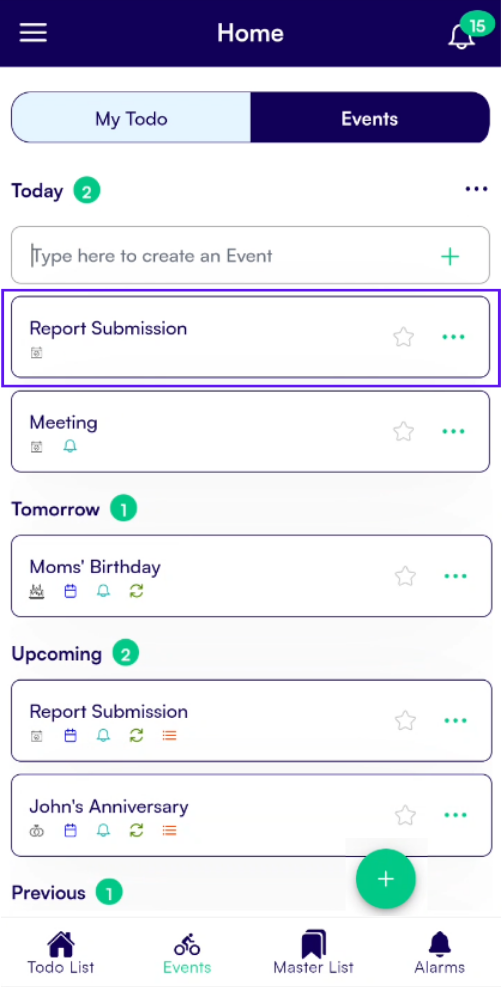 Added Event