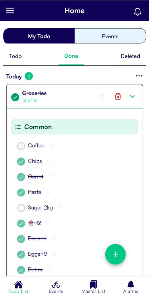 Switch to show completes