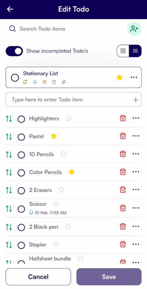 List Item View