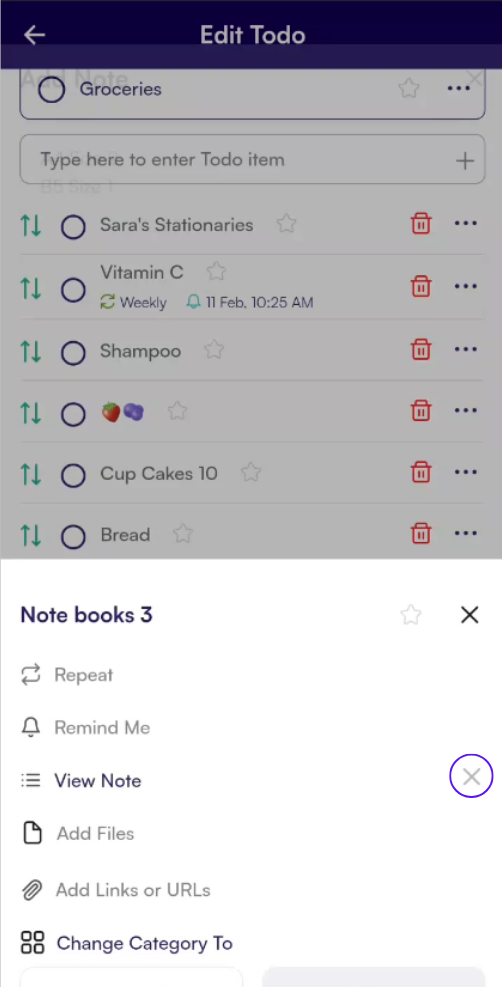Delete Note