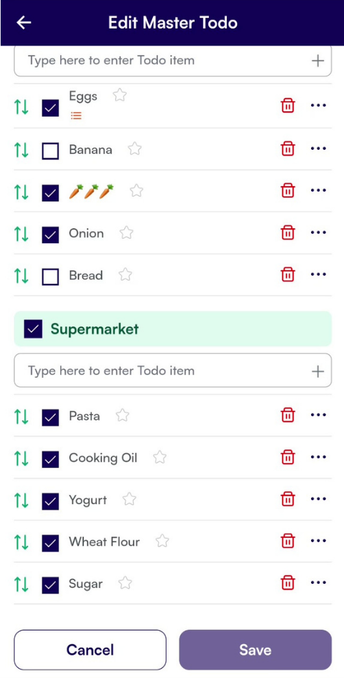 Select Items